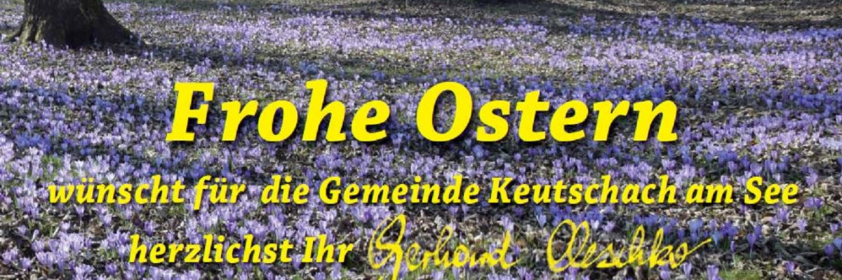 Park in Keutschach im Frühling