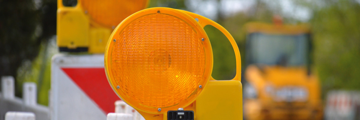 Hinweisschild Bauarbeiten