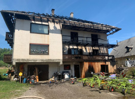 Abgebranntes Haus von Familie Oniger