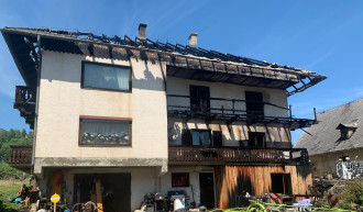 Abgebranntes Haus von Familie Oniger