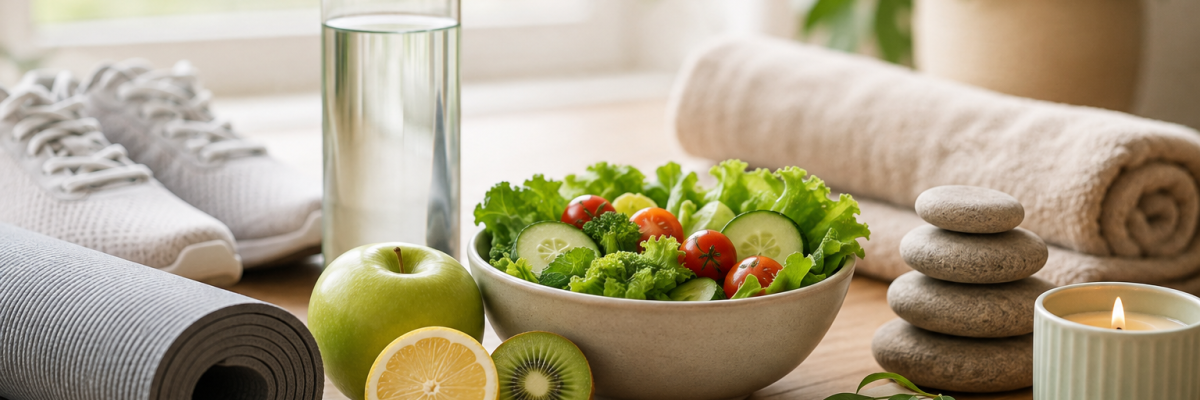 Achtsame Wellness-Oase mit gesunder Ernährung