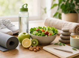 Achtsame Wellness-Oase mit gesunder Ernährung